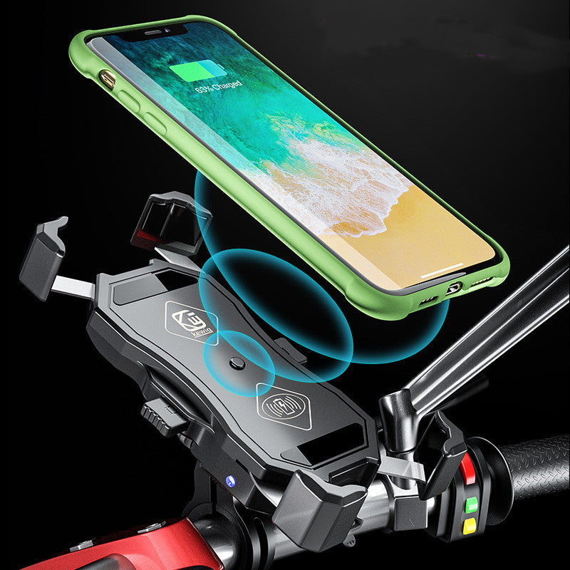 Motorcycle 15W Wireless Charging Mobile Phone Holder