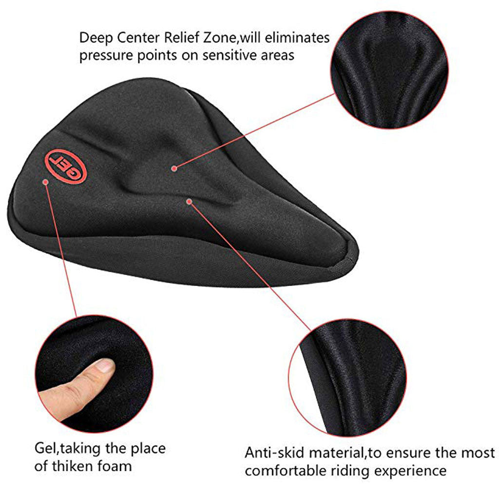 Mountain Bike Seat Cushion Thickened Seat Cover Comfortable Saddle Bicycle Equipment Riding Accessories Supplies