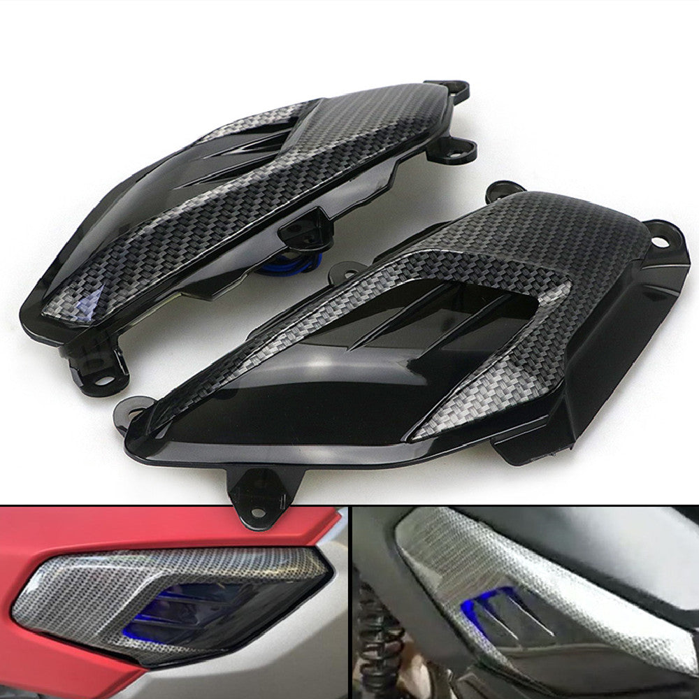 NMAX155 Side Lamp Refitted With LED Carbon Fiber Decoration