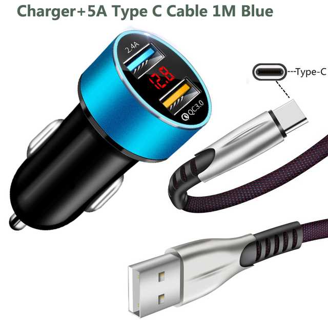 USB Phone Cable Type C Charging Fast Charging QC 0