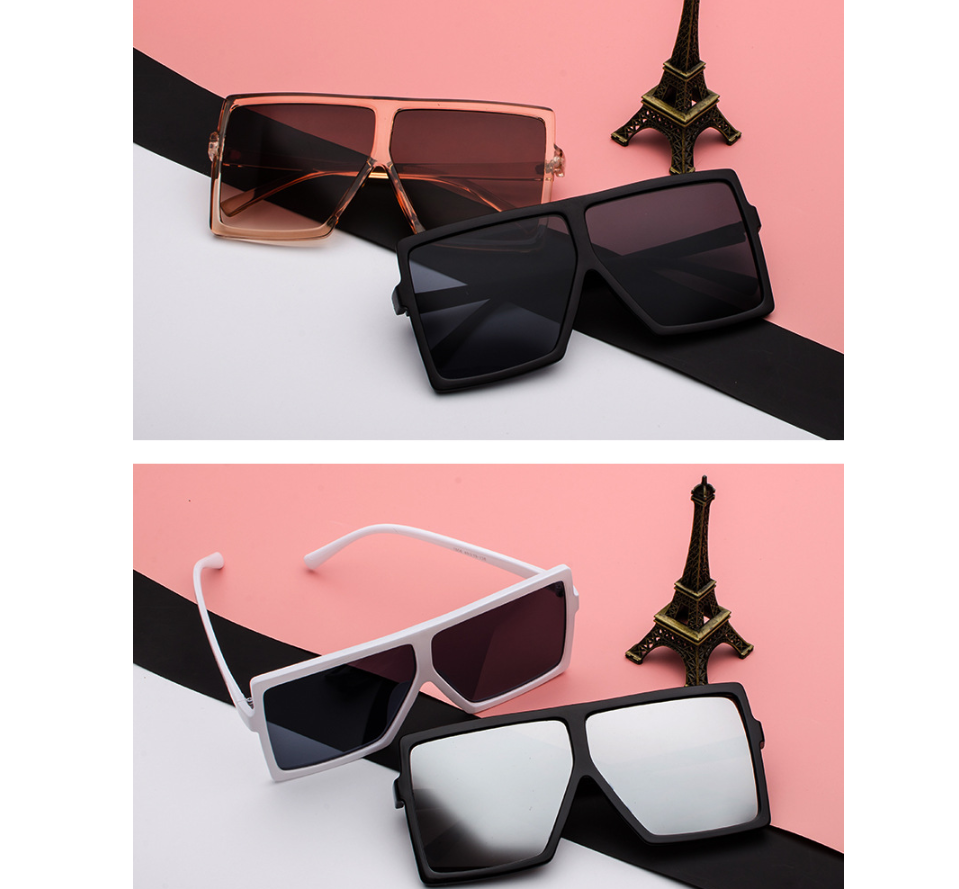 European and American Fashion Big Box Sunglasses
