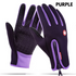 Touch Screen Riding Motorcycle Sliding Waterproof Gloves Fleece