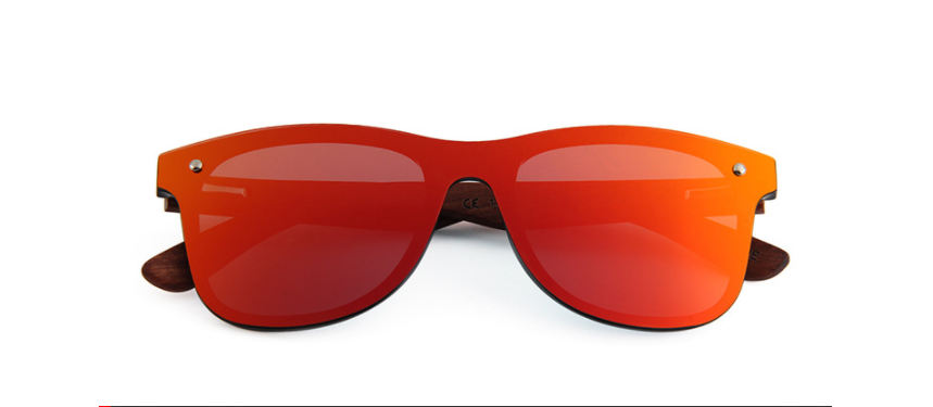 One-piece lens sunglasses