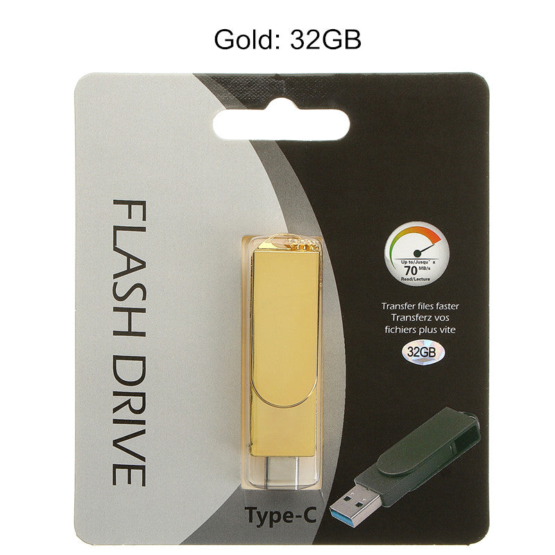 Universal Metal 32GB 64GB Type-c OTG USB 3.0 U Disk Flash Drive for Xiaomi Mobile Phone Tablet PC