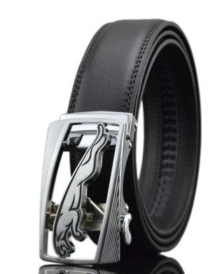 Men Automatic Buckle Leather Belts
