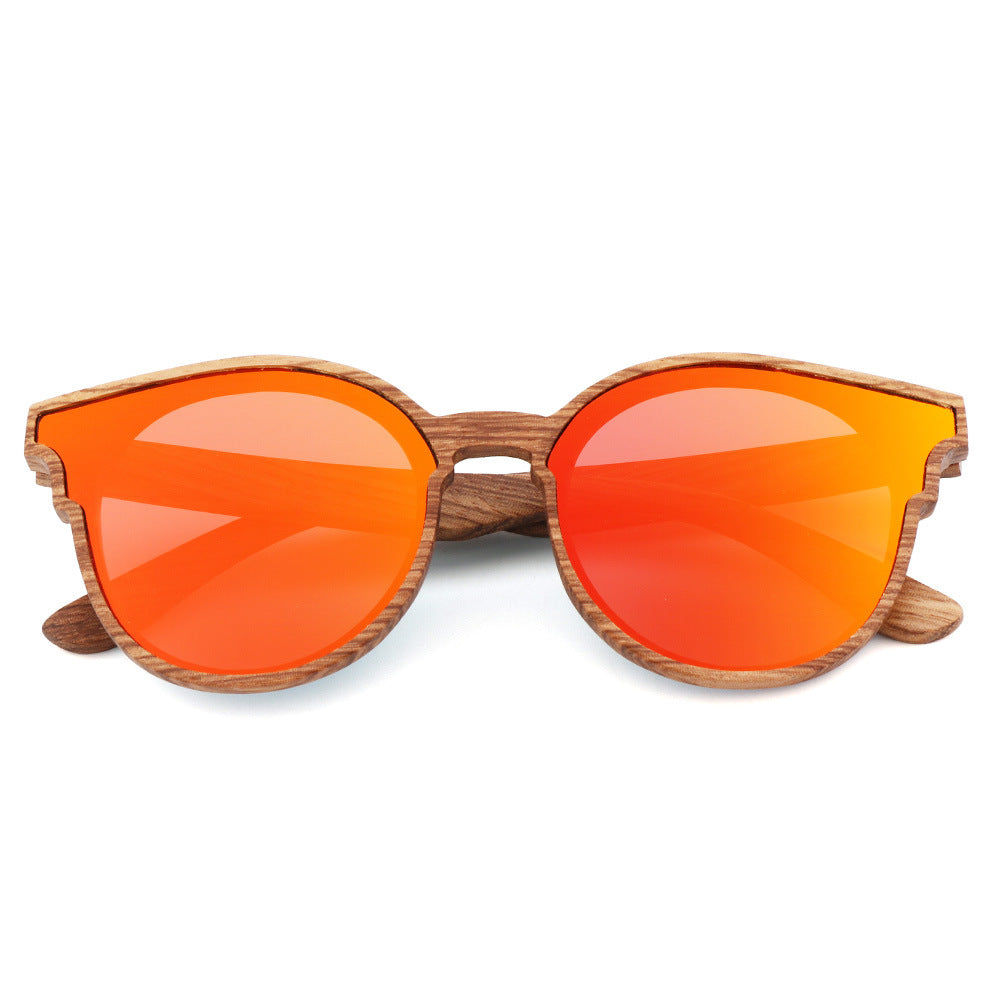 Handmade Polarized Wood Grain Sunglasses Angle's Wing