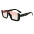 Fashion Siamese Sunglasses Net Red Half Frame Glasses Faces Europe and America Trends Sunglasses Nail Big Frame