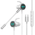 Professional Gaming Headphone with RGB Breathing Light In-ear Wired Earphone with Microphone Type C Plug