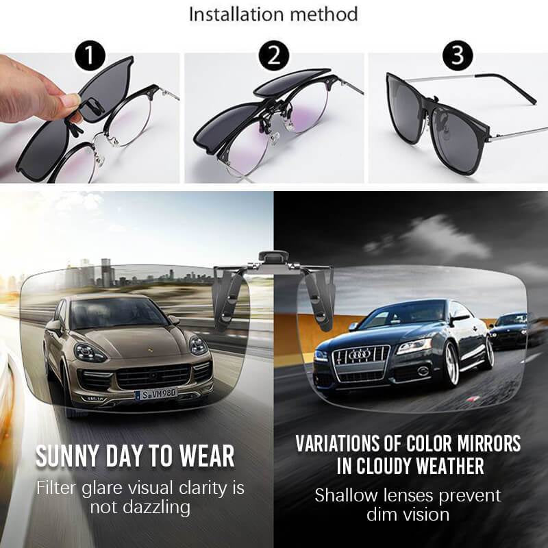 Polarized Clip-on Sunglasses For Men And Women Myopia