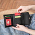 New Wallet Short Style Cross Section Youth Tri-fold Wallet Business Multi-card Zipper Coin Purse Wallet Card Holder