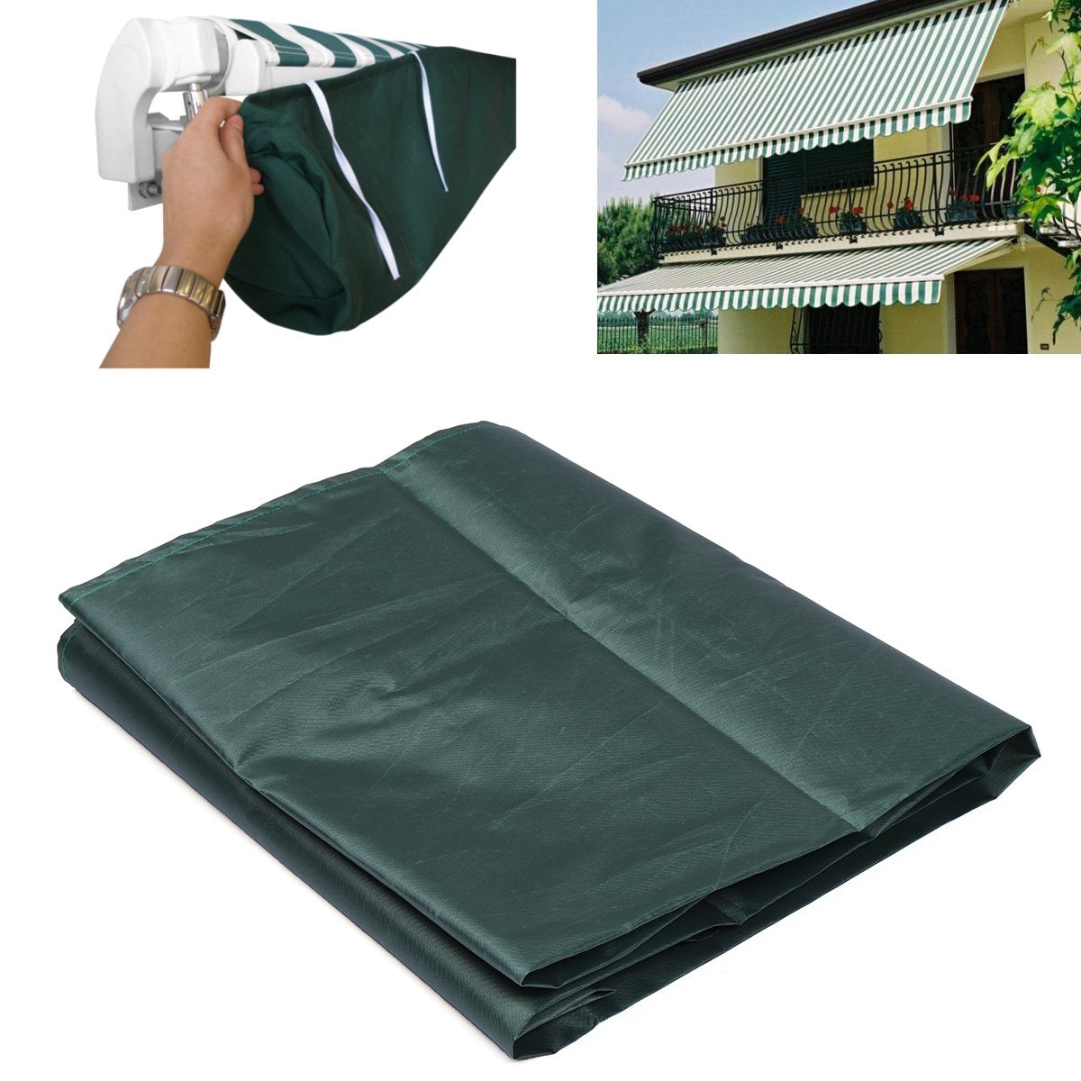 Oxford Cloth Patio Awning Storage Bag Outdoor Sun Canopy Protector Cover Tent Anti Dust Waterproof Pouch