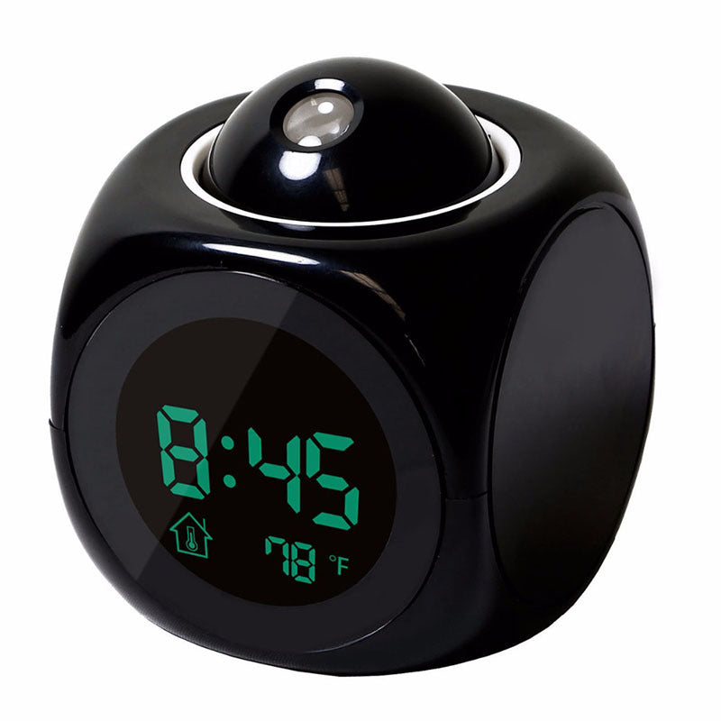Multifunctional projection alarm clock LED colorful projection alarm clock Voice alarm clock Projection clock