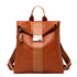 Soft Leather Casual Backpack