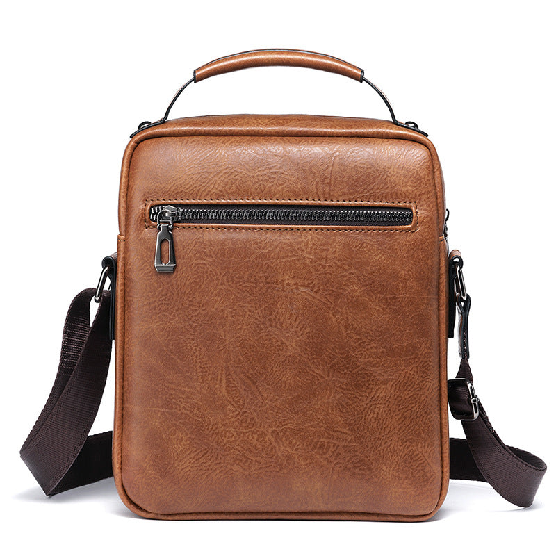 Retro Large Capacity Shoulder Bag Men Handbag Travel Backpack