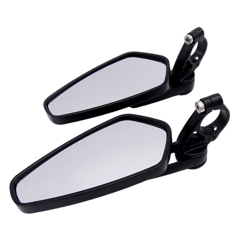 CNC Handlebar Rearview  Modified Reversing Reflector With White Glass