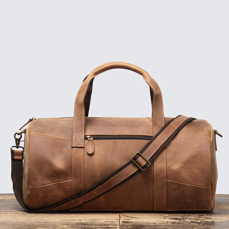 Men's Genuine Leather Portable Travel Bag
