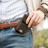 Crazy Horse Cowhide RFID Anti-theft Swipe Automatic Card Box