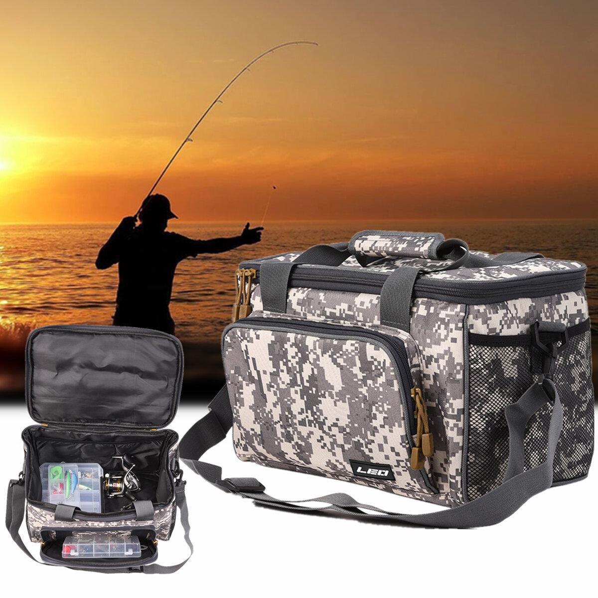 ZANLURE Canvas Fishing Bag Waterproof Fishing Lure Bait Bag Multifunctional Handbag