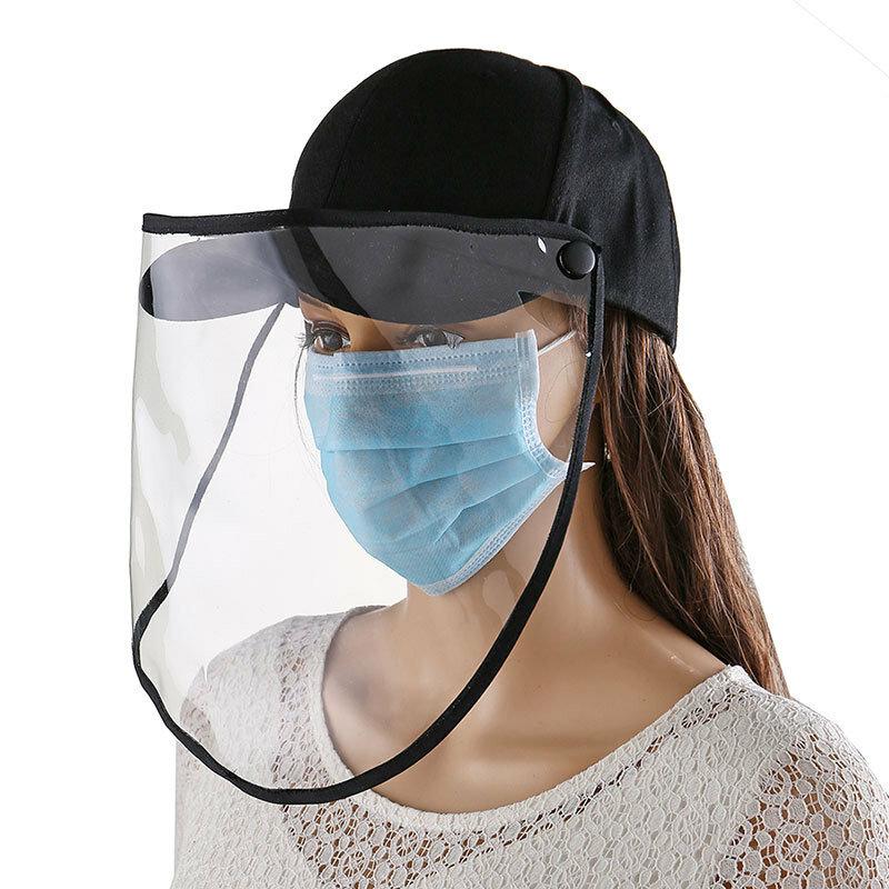 ZANLURE Unisex Anti-fog Dust-proof Sunshade Splash-proof Protective Mask Removable Fisherman Hat