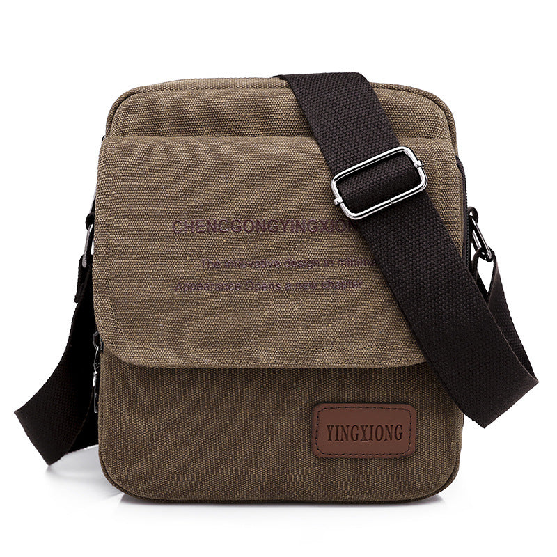 Men's Canvas Bag Shoulder Business Backpack