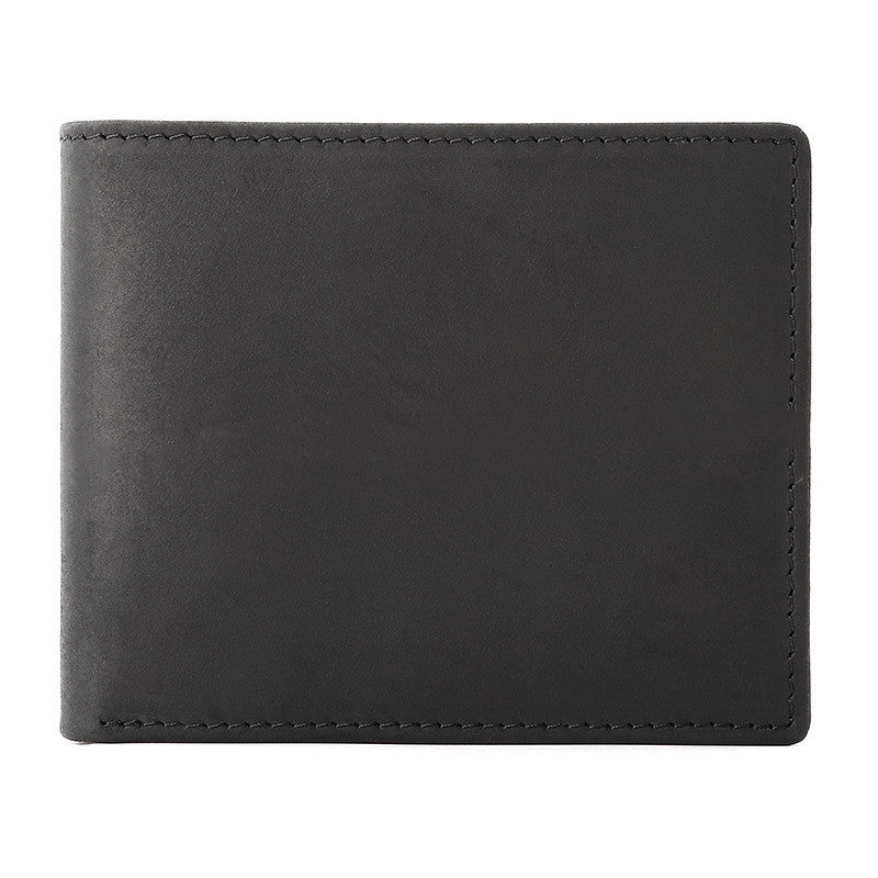 Men Wallet Horizontal Fashion Cephalic Layer Leather