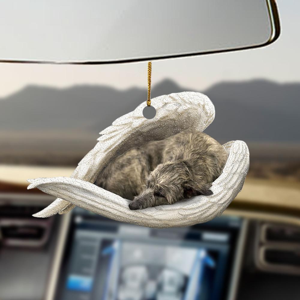Angel Pet Dog Car Rearview Mirror Decoration Pendant Acrylic Flat Backpack Accessories
