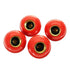 Sport Cycling 4pcs Number 76 Plastic Red Universal Tyre Tire Air Valve Stem Dust Caps Cover For Bike
