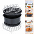 8inch 6Pcs Healthy Air Fryer Oil Free Appliances Accessory Set Cake Pizza BBQ Barbecue Baking Cooker