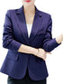 Solid Color One Button Slim Office Lady Suit Jacket