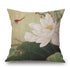 Honana WX-D1 45x45cm Vintage Lotus Flower Cotton Linen Throw Pillow Case Waist Cushion Cover