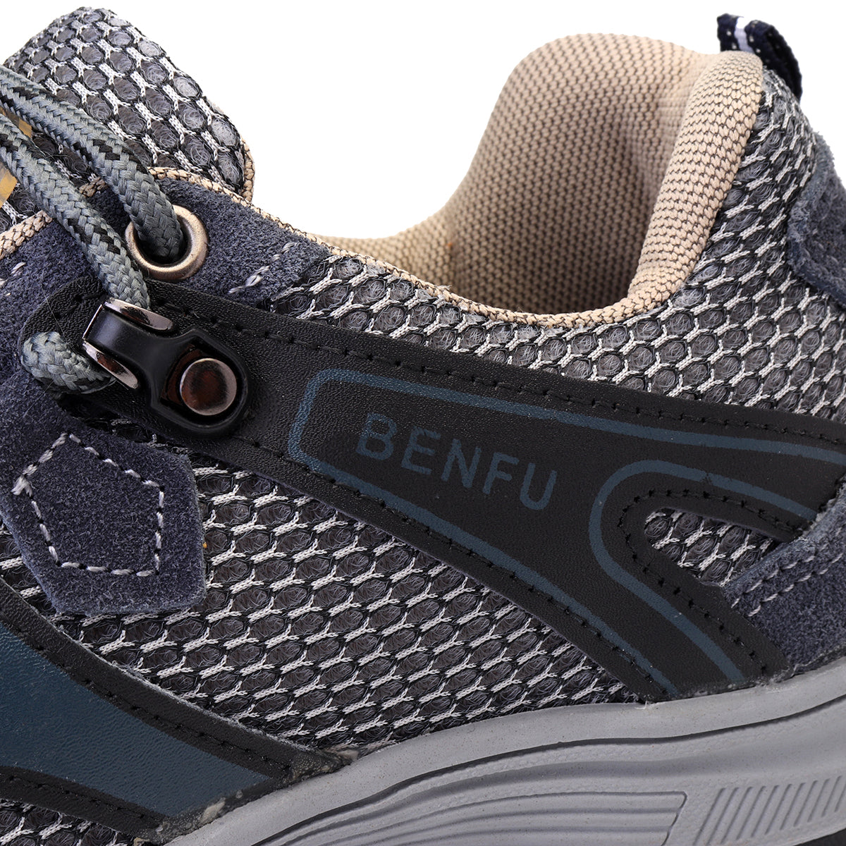 TENGOO Men's Safety Shoes Steel Toe Work Sneakers Slip Resistant Breathable Hiking Climbing Running Shoes