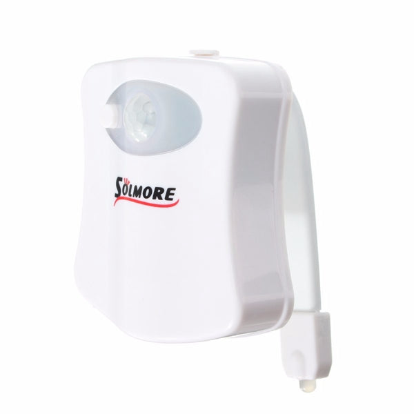 SOLMORE Body Motion Sensor Activated 8 Colors LED Toilet Night Light Bathroom Lamp