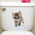 3D Cats Dogs Hamster Wall Sticker Kids Room Cute Animals Decal Art Poster Toilet Stickers Home Decor