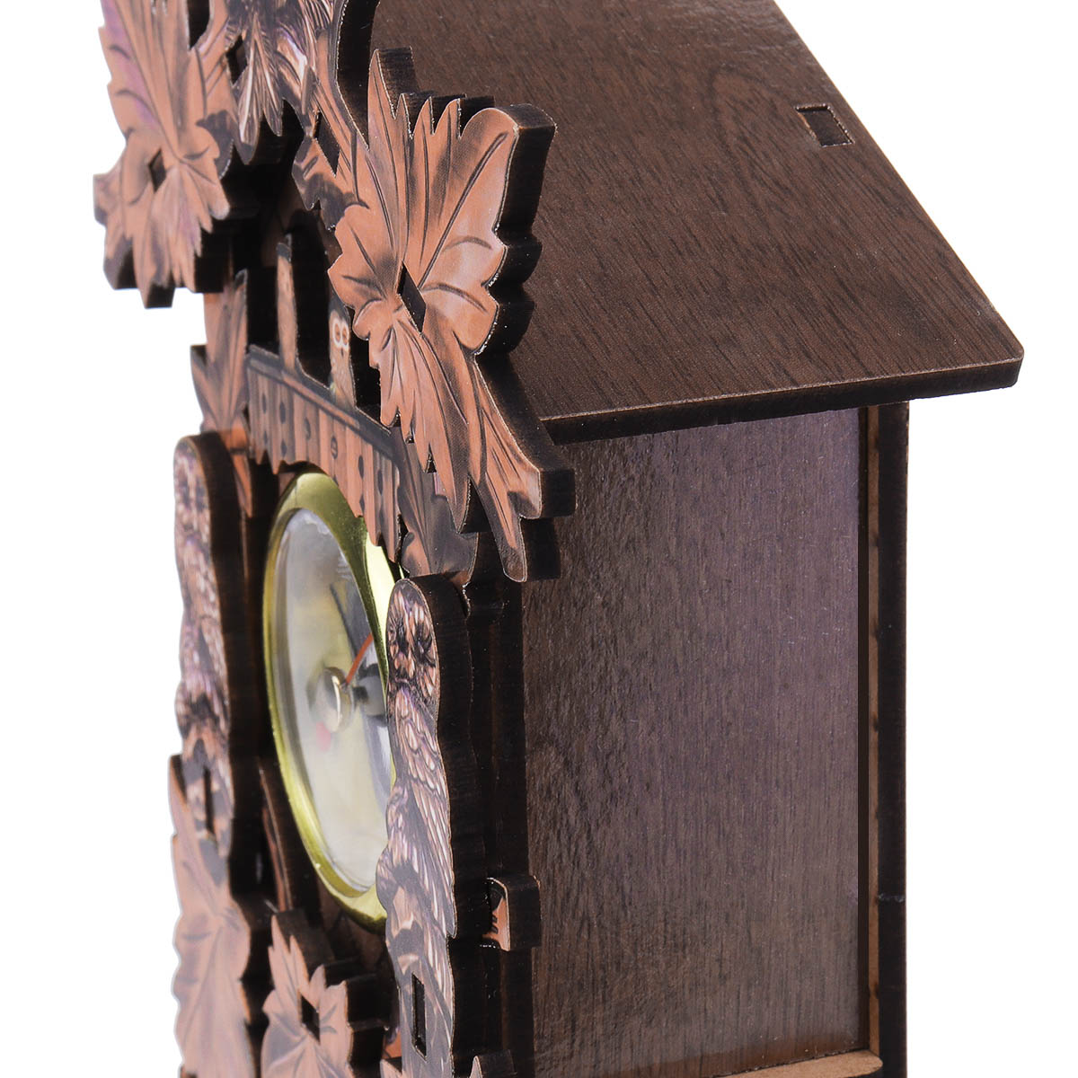 Owl Bird Decorations Home Cafe Art Chic Swing Vintage Wood Cuckoo Wall Clock