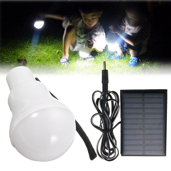 3W 120LM Solar Powered LED Light Bulb Outdoor Camping Hiking Tent Fishing Lamp