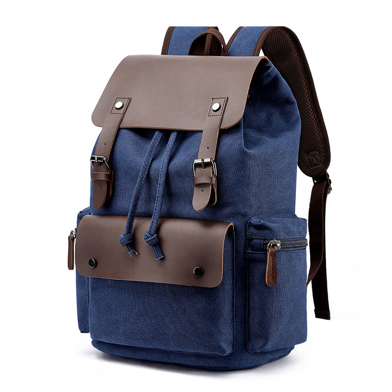 Men's Canvas Casual Backpack Laptop Bag