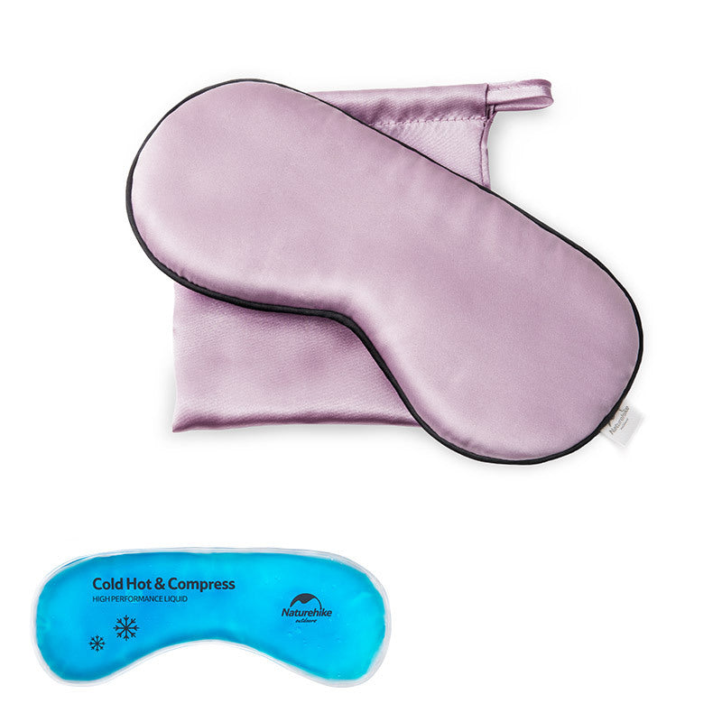 Naturehike NH17Y101-Z Pure Silk Travel Sleep Rest Eye Patch Shading Cover Comfort Blindfold Shield
