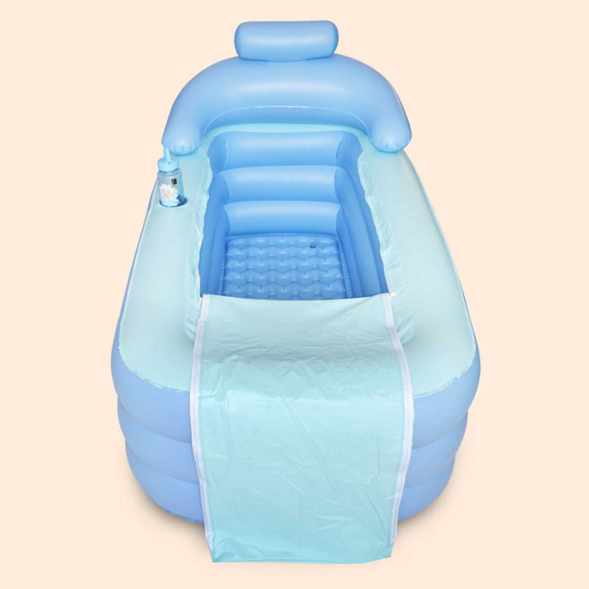 Foldable Inflatable Bathtub 160x84x64cm PVC Adult  Bath Tub with Air Pump
