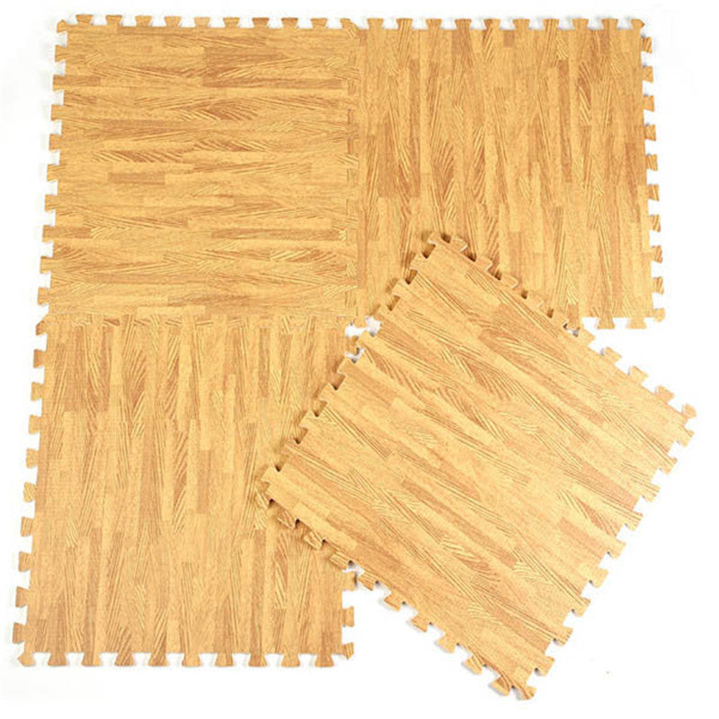 30*30*1CM EVA Foam Wood Grain Ground Mats Dark Carpet