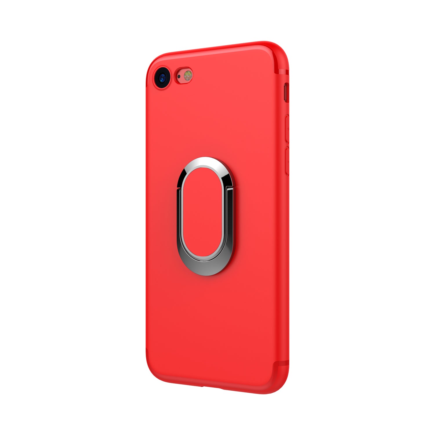 Bakeey™ 360° Adjustable Metal Ring Kickstand Magnetic Frosted Soft TPU Case for iPhone 6Plus 6sPlus