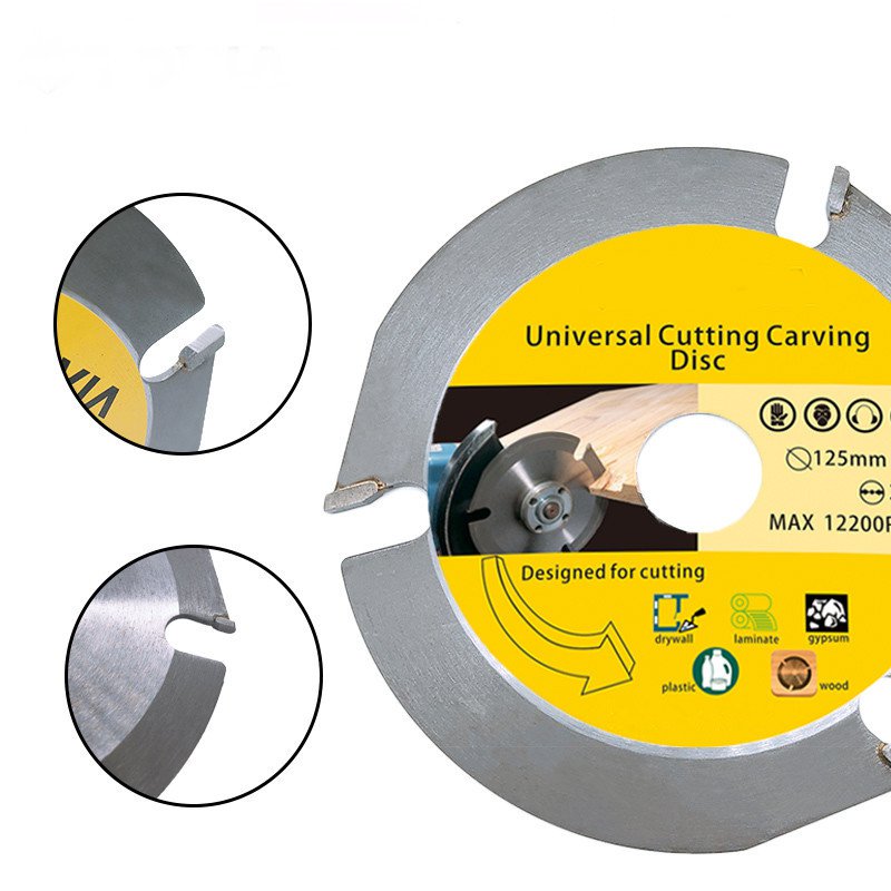 Drillpro 125mm 3T Circular Saw Blade Multitool Grinder Saw Disc Carbide Tipped Wood Cutting Disc