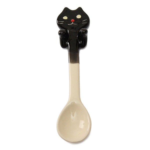 Cute Cartoon Animal Ceramic Hanging Coffee Scoop Milk Tea Soup Spoon Tableware Decor