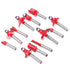 12pcs 1/4 or 1/2 Inch Shank Tungsten Carbide Router Bit Set With Wooden Case Woodworking Cutter