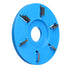 Flat 6-tooth Woodworking Plane Carving Disc Milling Cutter For 22mm Angle Grinde
