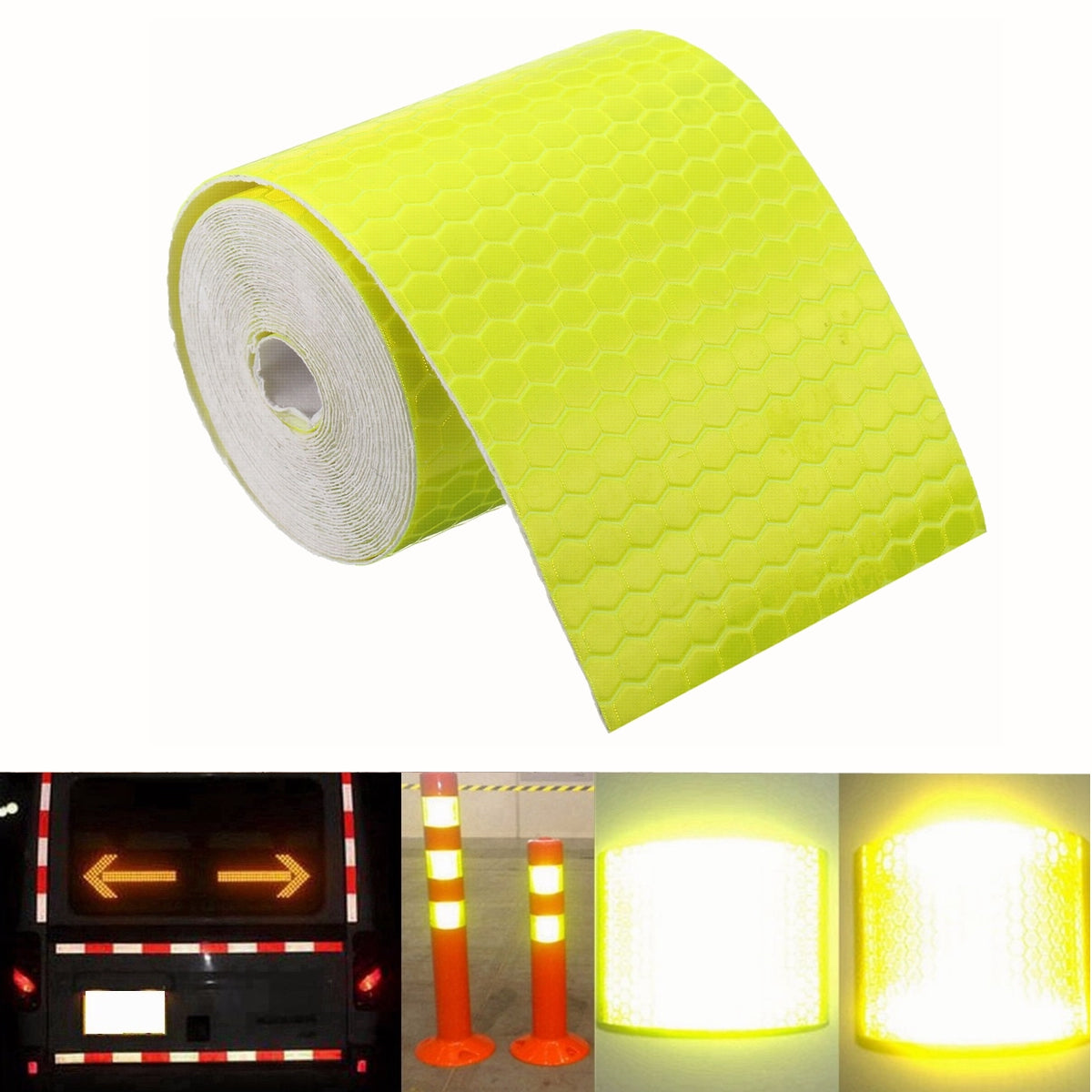 5cm X 300cm Reflective Safety Warning Conspicuity Tape Film Car Sticker 
