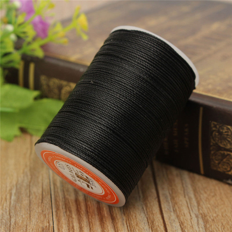 115m Dacron Wax Line Round DIY Leather Craft Tool 0.55mm For Shoe Sewing