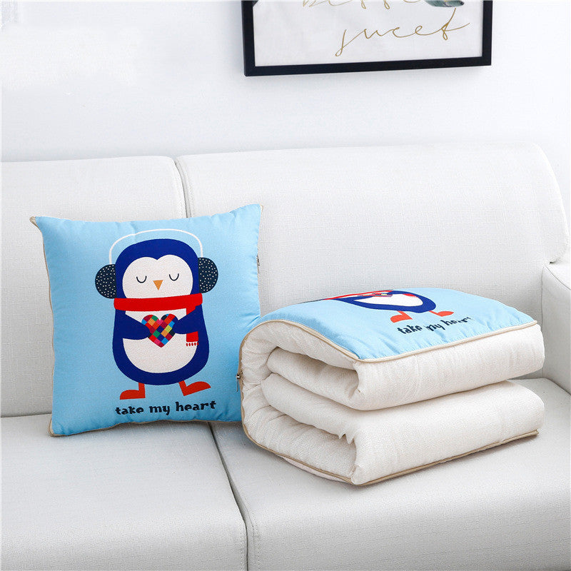 Car cartoon style pillow quilt
