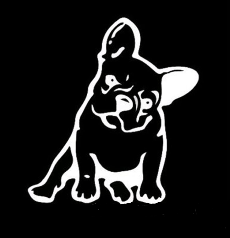 Dog reflective car stickers