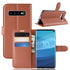 PU Leather Wallet Kickstand Flip Protective Case For Samsung Galaxy S10 6.1 Inch