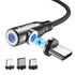 Curved magnetic suction mobile phone data line